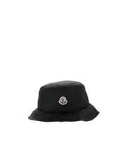 logo-patch bucket hat 56 Black