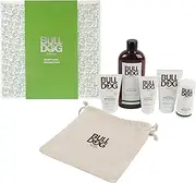 BULLDOG Skincare Body Care Collection, Gift Set for Men (x1 Original Shower Gel 500 ml, x1 Face Scrub 125 ml, x1 Moisturiser 100 ml, x1 Hand Cream 75 ml, x1 Deodorant 75 ml)