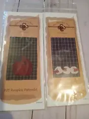 Lot 2 Wooden Bear Applique Sewing Patterns Pumpkin Pattern Snowman Snowball