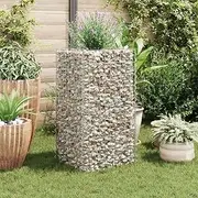 Raised Garden Bed, Elevated Planter Box Plant Container Gabion Steel 50x50x100 cm