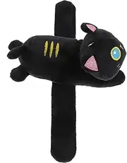 Milisten Plush Cat Slap Bracelet Adorable Animal Wristband Lightweight and Soft for Parties and Festivals Stuffed Snap Band