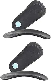 [QWDSGFWS] 2 Pairs Half Insoles Plantar Insoles 3/4 Arch Supports for Plantar High Arch Anti Slip Insoles Arch Support Inserts Heel Cup Inserts Men and Women Support Feet Non-Slip/1221