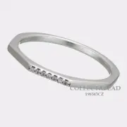 Authentic Pandora Sterling Silver Multifaceted CZ Ring 198343CZ