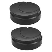 2PCS Flip Top to Go Lids Replacement Parts Compatible for 250W Blender Juicer Mixer Accessories black