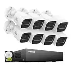 SANNCE 1080P Home CCTV Surveillance 8CH DVR Security Camera System Night Vision