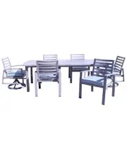 Creative Outdoor Products Courtyard Casual Cabo 7pc Mixed Extension Dining Set
