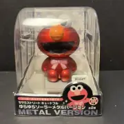 Solar Powered Dancing Bobble Head - From Japan ELMO - Metallic Version