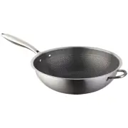Stainless Steel Wok Non Pan Honeycomb Flat Cooking Griddle Frying