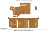 2017 SEA RAY 460 SUNDANCER Swim Platform Cockpit EVA Pad Foam Teak Deck Flooring