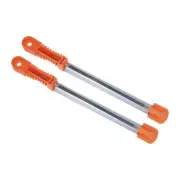 2pcs Chainsaw File 7/32 Inch Round Bearing Steel Grinding Hand Tools with Handle