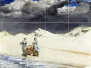 AND AND SKY Tile Mural Kitchen Bathroom Wall Backsplash Art 24x18