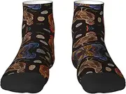 [JBYJBX] Chicken Print Print Adult Socks Womens Mens Workout Thermal Cozy All-Season Gift Holiday Articles Use