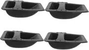 Parliky 4pcs Speaker Handle Reliable Handle Replacement Cabinet Speaker Loudspeaker Side Loudspeakers for Cabinet Amplifier Supplies Plastic Black