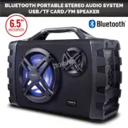 Portable Wireless Bluetooth Boombox High Performance Stereo Speaker Extra Bass