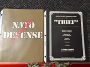 2-1982 FACTORY ORIGINAL PACIFIC NOVELTY 4 PAGE PROMO FLYERS FOR THIEF & NATO DEF
