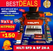 HILTI SFD & SF 2H-A DRILL COMBO, NEWEST MODEL, DURABLE, FREE EXTRAS, FAST SHIP