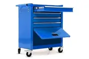 Pro 4 Drawer Tool Box Cabinet Trolley Storage 1 Door Toolbox Garage Organiser Set Tool Boxes