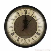 Classical Diameter 110mm Clock Quartz Movement Insert Roman Numeral Gold Face Bl