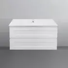 Alisono | 750mm Matte White Hampton Wall Hung Vanity