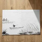 CEVAN Dirt Trapper Door Mats Outdoor Floor For Home Entrance Chinese Style Ink Landscape Painting Fall Doormat Indoor Doormats 40x60cm