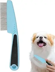 Pet Flea Comb,Pet Cat Hair Lice Comb - Pet Remove Fleas And Knots Comb, Pet Cleaning Comb For Puppy, Kitten, Hamster And Bellv