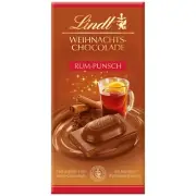 Lindt Christmas chocolate bar RUM PUNCH 100g/3.5 oz -FREE SHIPPING