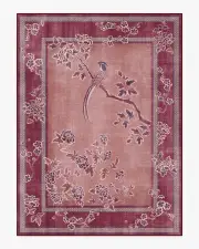 275' x 365' | Machine Washable Runner Rug | Kid & Pet Friendly | Indoor Rug | Draper Burgundy Rug by Gracie | Ruggable