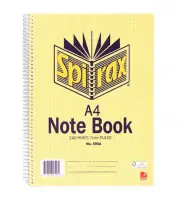 Spirax No.595A Side Bound A4 Notebook 240 Pages 7mm Ruled