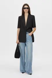 Argento Wide Leg Denim Jean in Light Vintage Blue - CAMILLA AND MARC® C&M