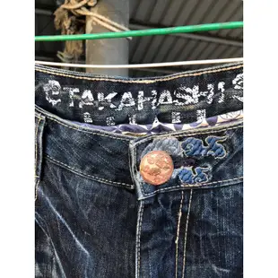 BIG TRAIN 墨達人 達摩系列電繡大圖牛仔褲