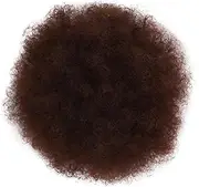 Hairpiece Afro Puff Drawstring Ponytail Hairpieces Short Kinky Curly Synthetic Hair Bun Extensions Daily Use(#33)