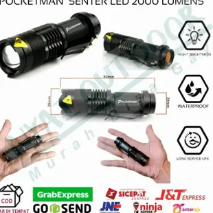 英國 pocketman led 手電筒 2 流明防水