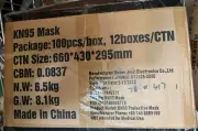 1000 PCS White KN95 Protective Face Masks-One Case 4-ply Brand New