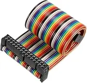 XYWHPGV IDC Rainbow Wire Flat Cable 30P D-type FC/FC Connector 2.54mm Pitch 0.25m/9.8inch Length(a7f87 080d2 b7b7f 41bff 311b5 8e2f3