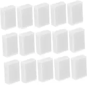 SHOWERORO Students Eraser Kit 30pcs Drawing Erasers Pencil Painting Eraser White Minimal Residue Portable PVC