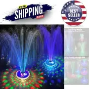 Floating Water Fountain with Lights Rechargeable Pump for Pool Pond Outdoor