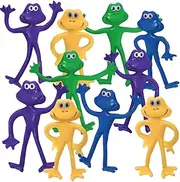 ArtCreativity Bendable Frog Figures, Set of 12, Bendable Toys for Kids, Animal Party Favors for Boys and Girls, Stress Relief Fidget Toys for Kids, Goodie Bag Stuffers, and Pinata Fillers