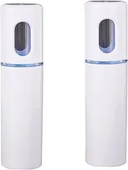 Mellisso 2X Steamer Nano Steamer Handy Mister Mist Moisture Face Sprayer Rechargeable USB Charging (White)