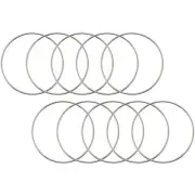 10 Pack 4 Inch Silver Dream Catcher Metal Rings Floral Hoops Wreath Macrame7729