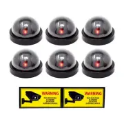 Fake Security Cameras with Led Light - Dummy Security Cameras - 6 Fake Survei...