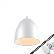 Snap Lighting Arabella White Dome Downlight to Pendant Light Conversion Kit 250mm