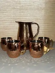 Robert Stanley Pitcher And 4 Mugs