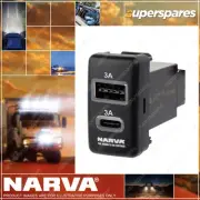 Narva 12V Illuminated USB-C Port for Toyota Prado 100 Landcruiser 79 100 Hilux (for: Toyota)