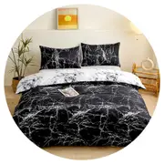 Hod Health And Home Smudge Pattern Duvet Cover 3 Piece Bedding Set With Corner Ties Quilt 200Cm X 230Cm Pillowcase 51 92Cm Quilt Covers