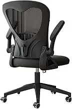 Classic Office Chair Adjustable Lumbar Support and Armrests High Back Ergonomic Office Chair Hickened Cushion Desk Chairs Desk Task Chair(Black)