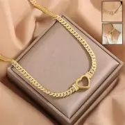 Personalized Love Chain Necklace Bracelet For Women Fashion Titanium Steel Non-f