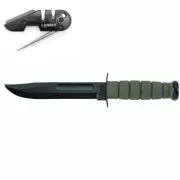 Ka-Bar Knife (Kabar) Fighting / Utility Knife Foliage Green 5011 + Original S...
