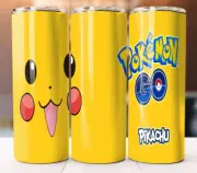 Pikachu Pokemon Go Character Anime Tumbler 20oz Cup Mug Stainless Steel
