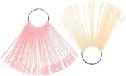Nail Supplies Organizer 2 Sets of Nail Polish Sample Sticks Nail Display Tips Ring for Nail Artists
