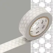 Masking Tape MT Woven Grey White Dots - Hougan Dot Gray